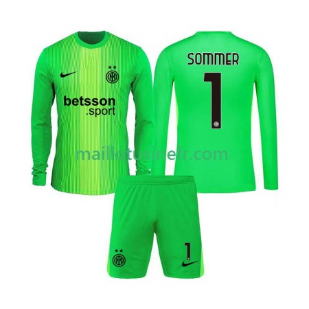 Maillot de Foot Inter Milan Yann Sommer 1 Gardien Troisième 2025-26 Manches Longues - Enfant Maillot de Foot Inter Milan Yann Sommer 1 Gardien Troisième 2025-26 Manches Longues - Enfant